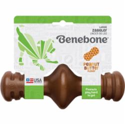 Benebone Dog Chews Zaggler Peanut Butter - Large  