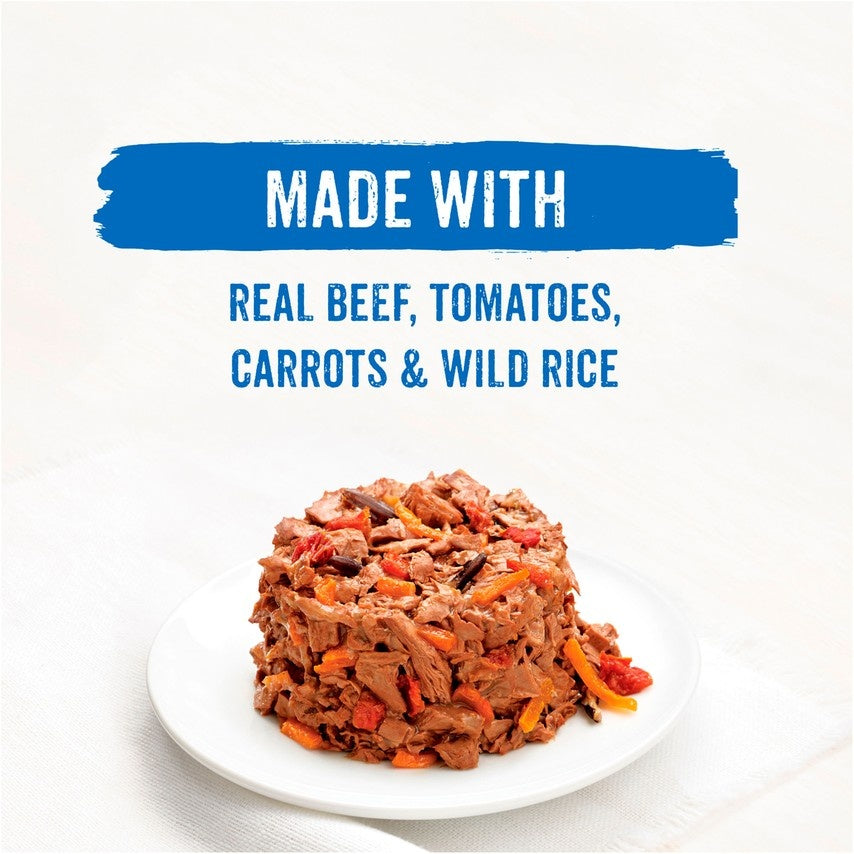 Beneful IncrediBites for Small Dogs with Beef, Tomatoes, Carrots and Wild Rice Canned Dog Food  