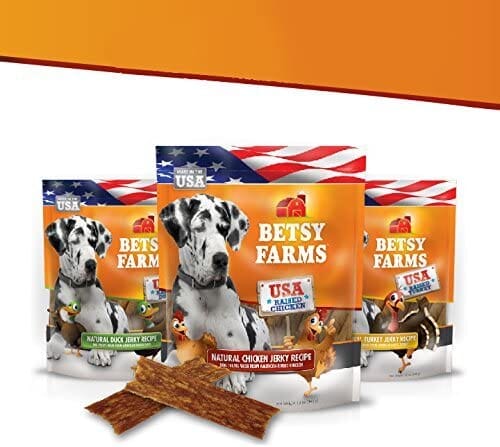 Betsy Farms Betsy Farms USA Natural Dog Jerky Treats - Chicken - 12 Oz  