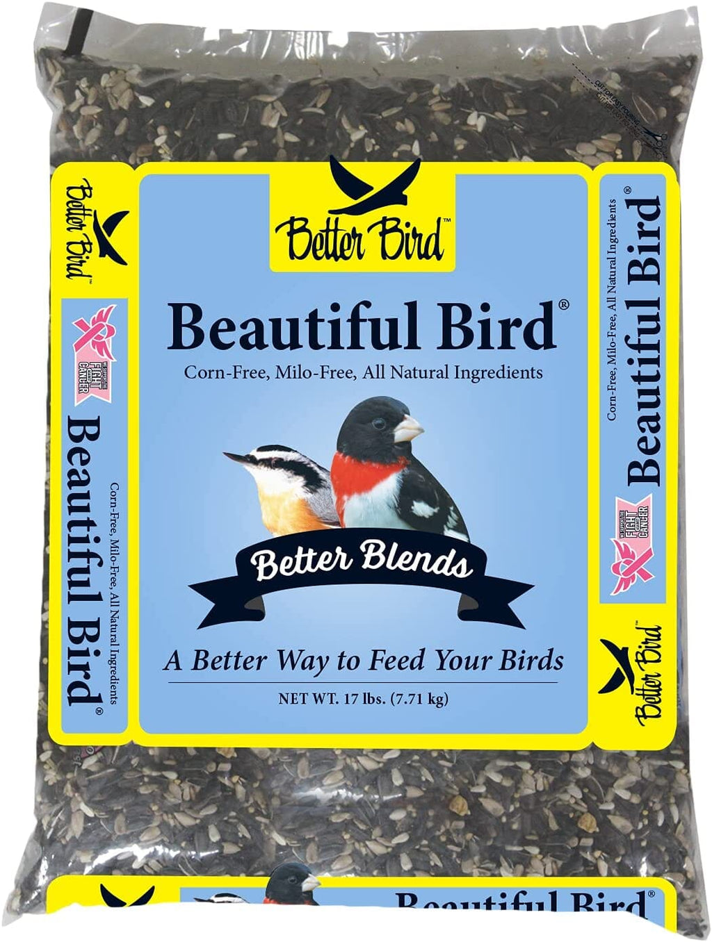 Better Bird Beautiful Bird Food Wild Bird Food Seed Mix - 17 Lbs  
