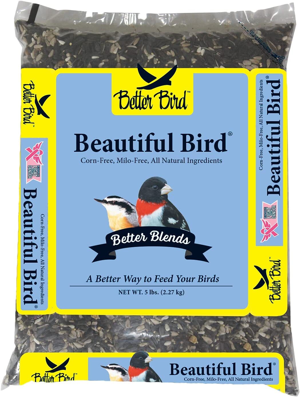 Better Bird Beautiful Bird Food Wild Bird Food Seed Mix - 5 Lbs  