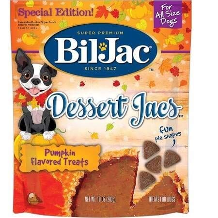 Bil-Jac Dessert Jacs Soft and Chewy Dog Treats - Pumpkin - 10 Oz - 8 Pack  