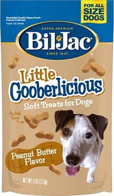 Bil-Jac Little Gooberlicious Soft and Chewy Dog Treats - Peanut Butter - 4 Oz - 10 Pack  