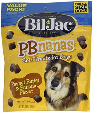 Bil-Jac Pbnanas Soft and Chewy Dog Treats - Peanut Butter and Banana - 10 Oz - 8 Pack
