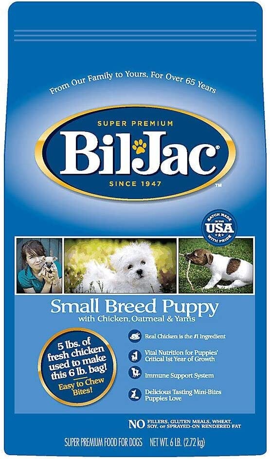 Bil-Jac Small Breed Puppy Dry Dog Food - Chicken - 6 Lbs  