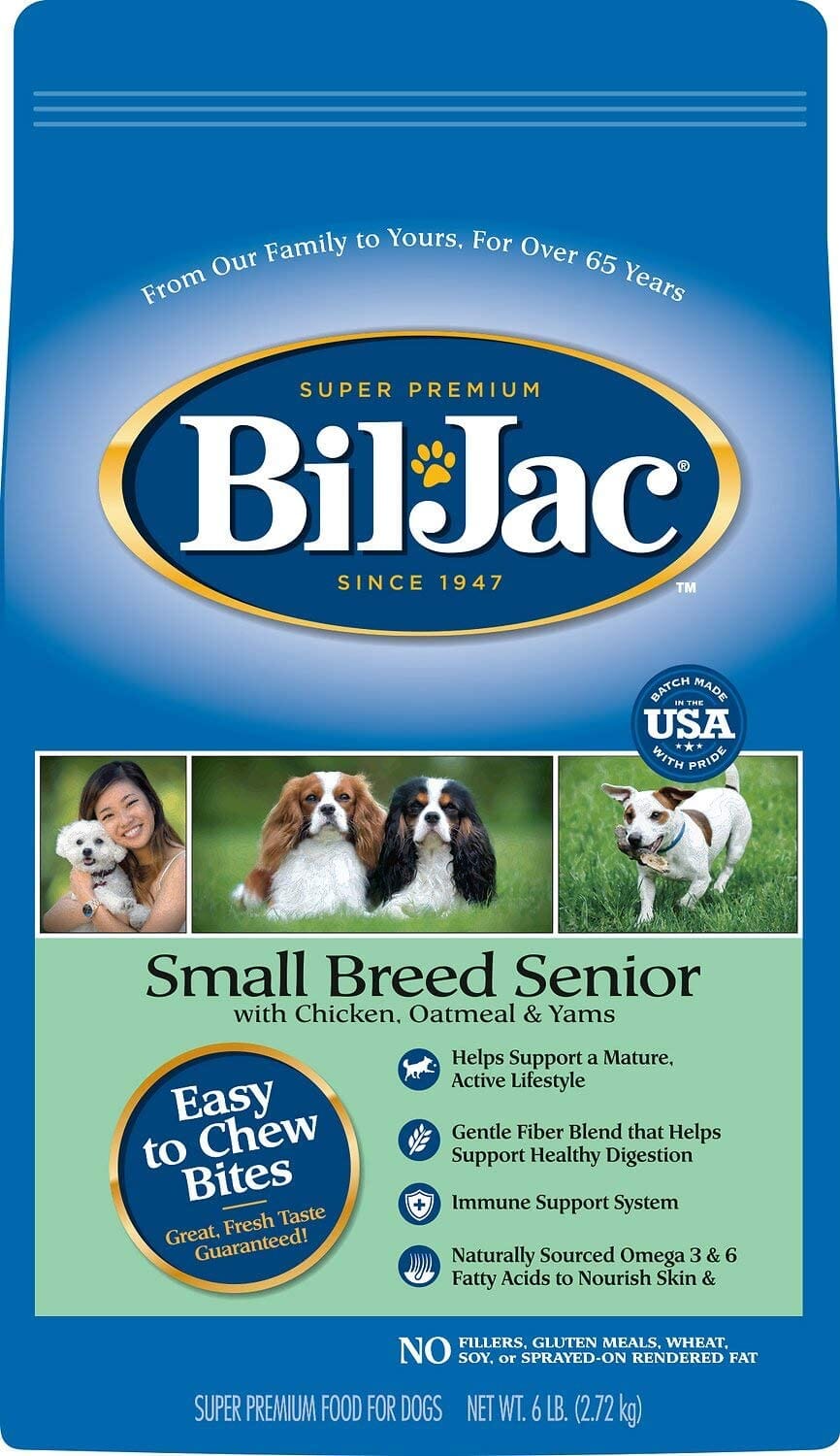 Bil-Jac Small Breed Senior Dry Dog Food - Chicken - 6 Lbs  