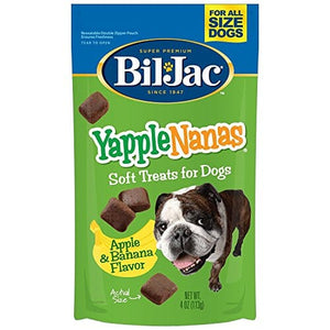 Bil-Jac Yapplenanas Soft and Chewy Dog Treats - Apple and Banana - 4 Oz - 10 Pack