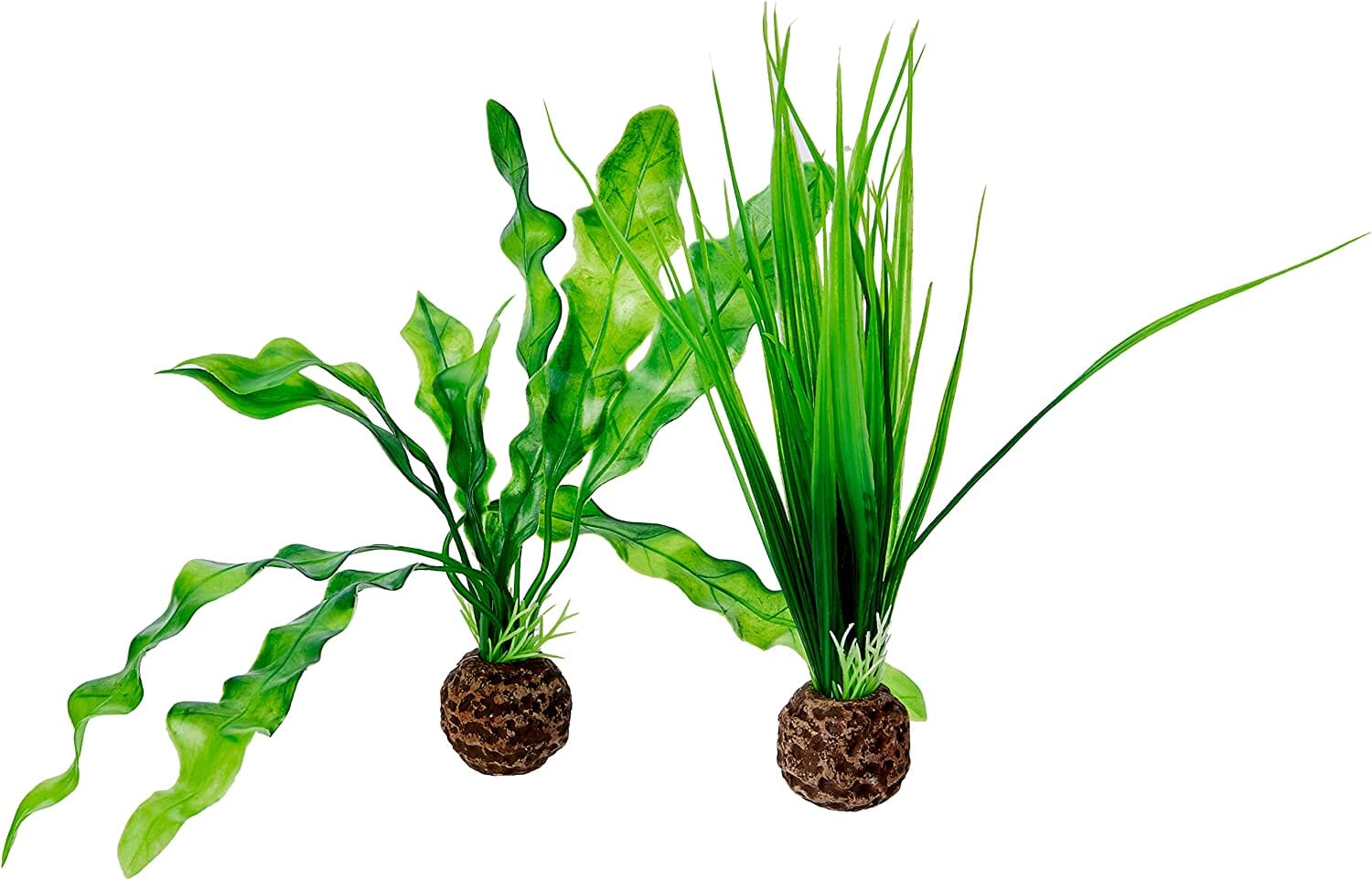 biOrb Easy Plant Set Plastic Aquarium Plant - Green - Small - 2 Pack  