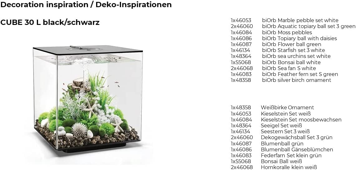 biOrb Moss Pebble Decorations Aquarium Rock Decor - Green  