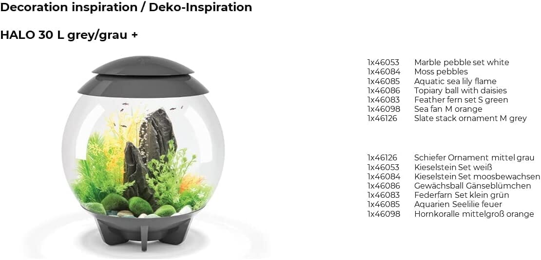 biOrb Moss Pebble Decorations Aquarium Rock Decor - Green  