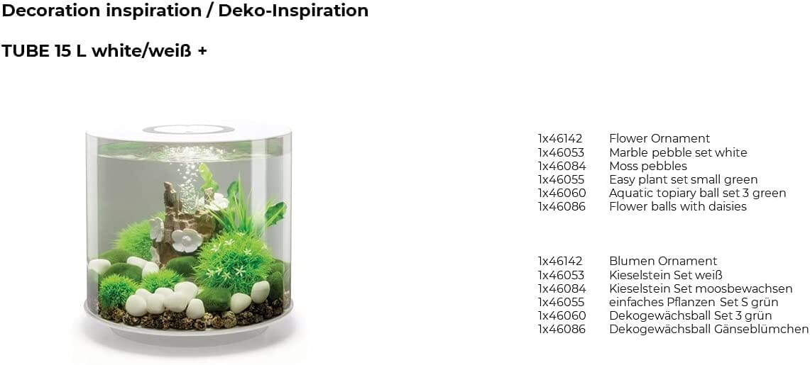 biOrb Moss Pebble Decorations Aquarium Rock Decor - Green  