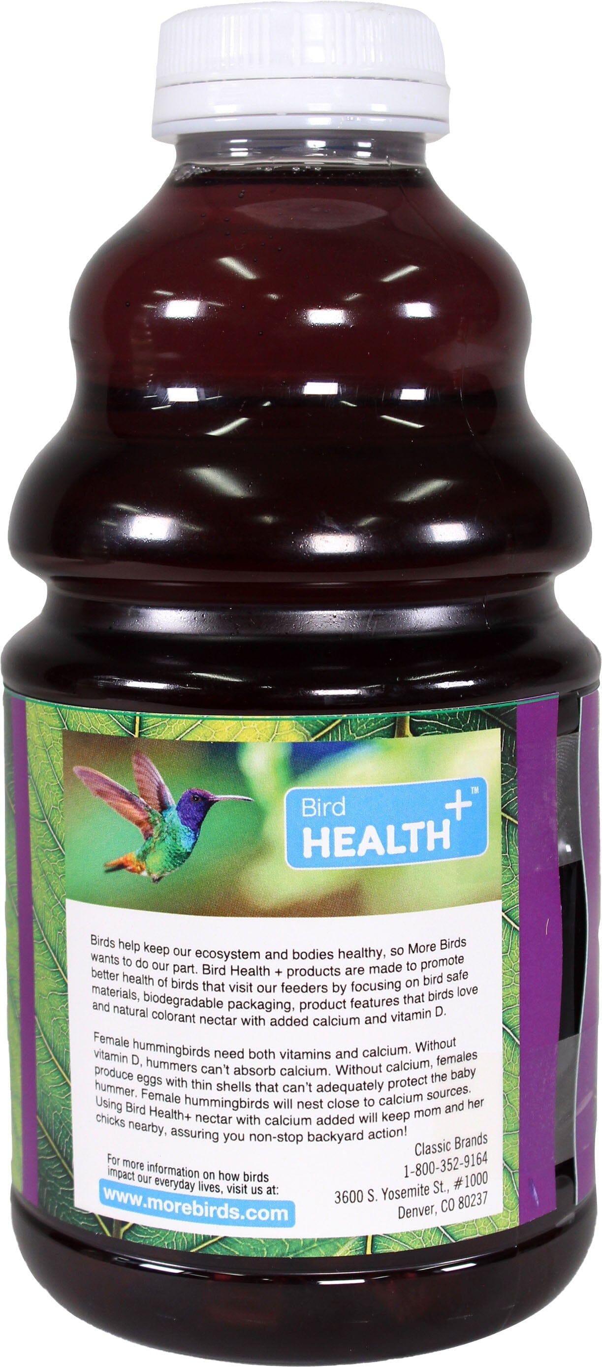 Bird Health + Hummingbird Nectar Concentrate Wild Bird Food - Purple - 32 Oz  