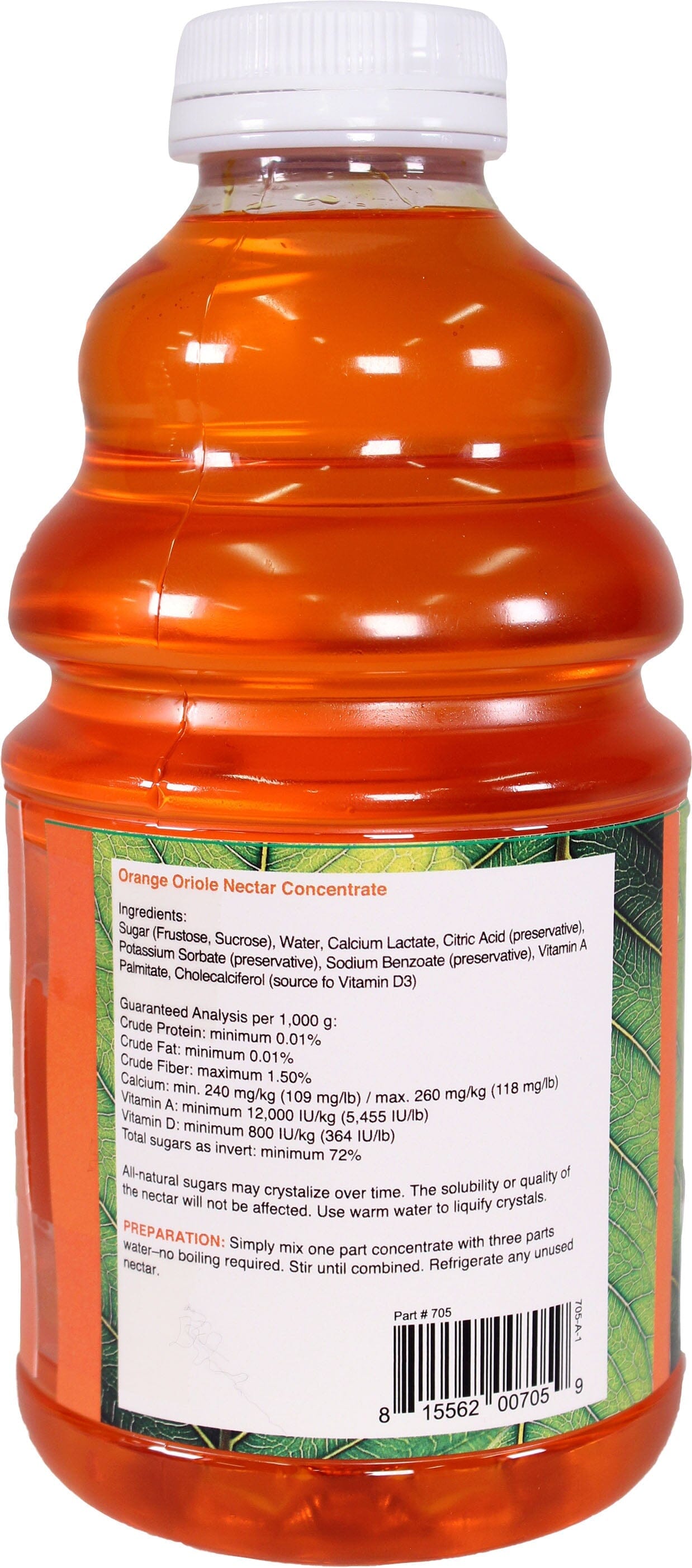 Bird Health + Oriole Nectar Concentrate Wild Bird Food - Orange - 32 Oz  