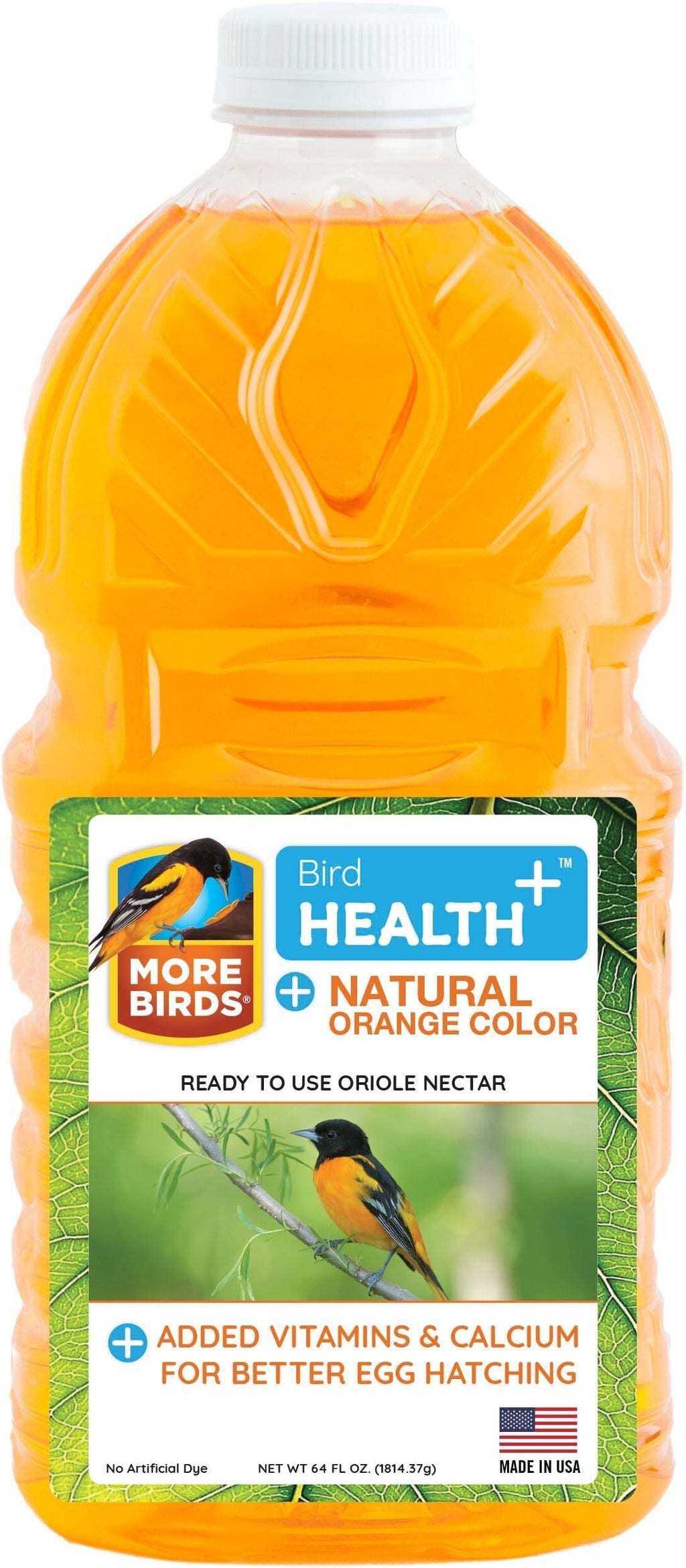 Bird Health + Oriole Nectar Rtu Wild Bird Food - Orange - 64 Oz  