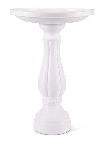 Bloem Bloem Promo Birdbath Wild Bird Pedestal Bath - White - 17 In - 6 Pack  