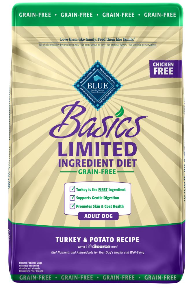 Blue Buffalo Basics Grain Free Adult Turkey and Potato Dry Dog Food  