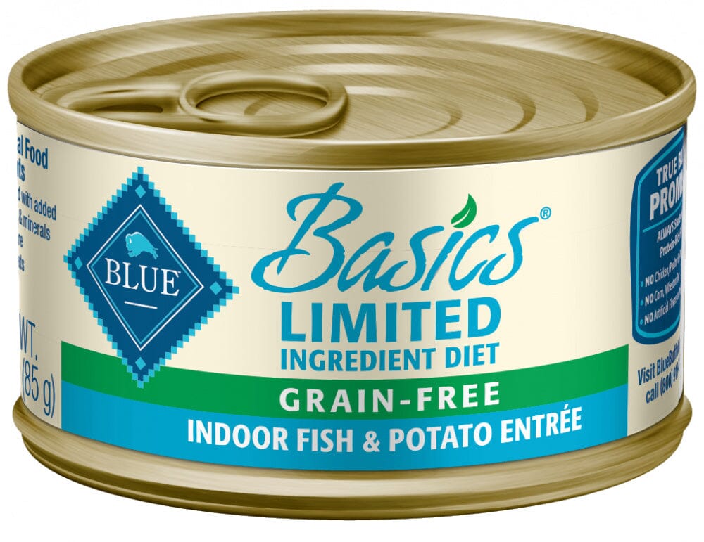 Blue Buffalo Basics Grain Free Indoor Fish and Potato Entree Canned Cat Food  