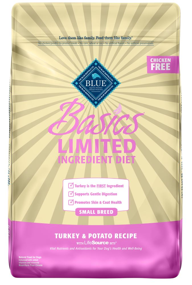 Blue Buffalo Basics Small Breed Adult Turkey & Potato Recipe Dry Dog Food  