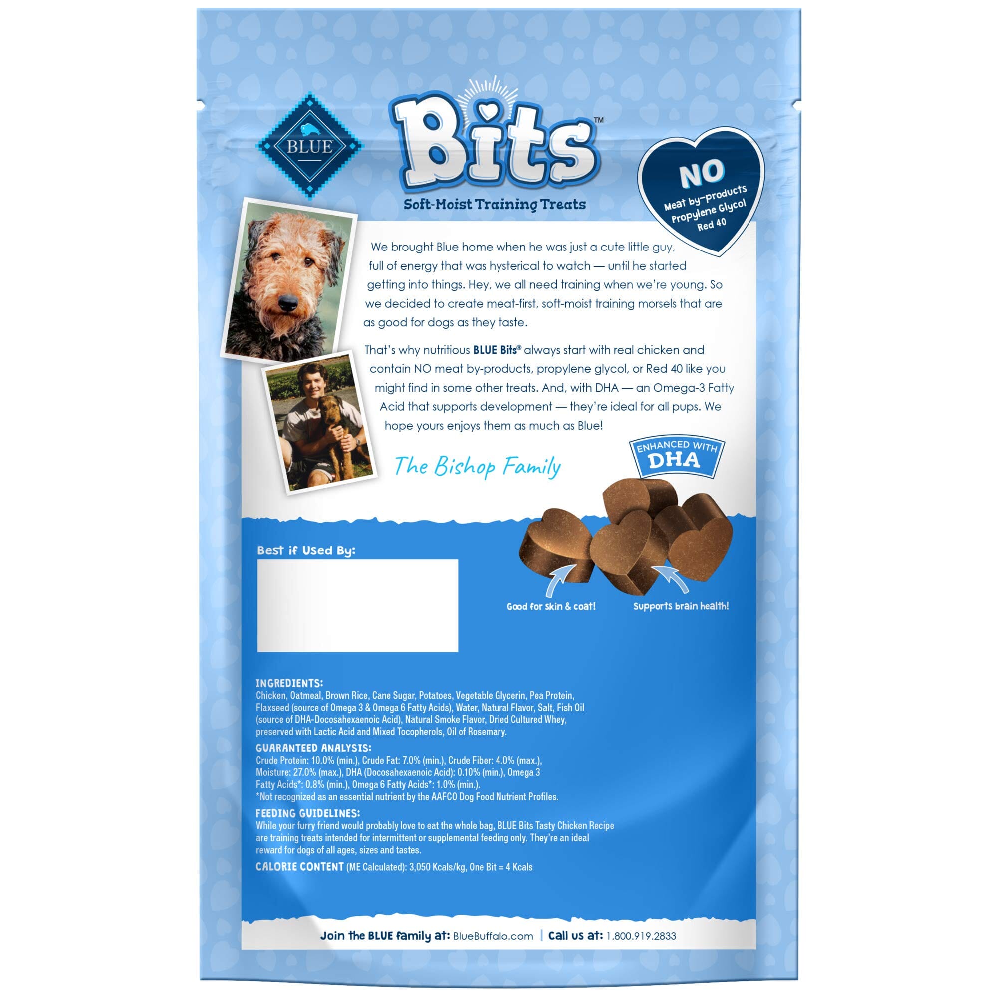 Blue Buffalo Blue Bits Tasty Chicken Moist Soft and Chewy Training Dog Treats - 4 Oz  