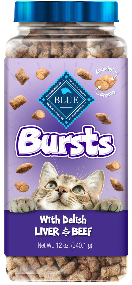 Blue Buffalo Bursts Filled Chicken Liver & Beef Cat Treats  