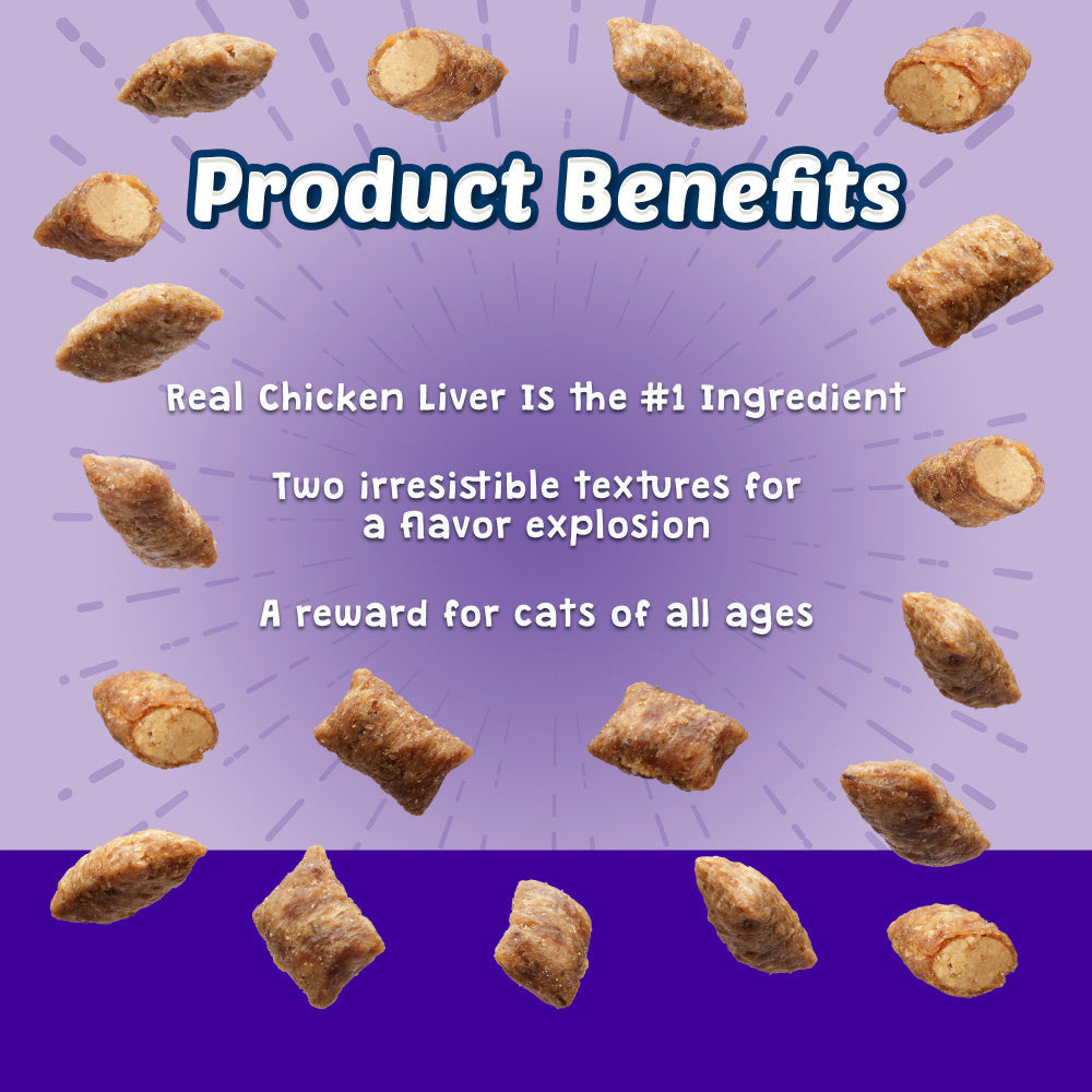 Blue Buffalo Bursts Filled Chicken Liver & Beef Cat Treats  