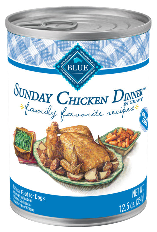 Blue Buffalo Family Favorite Sunday Chicken Dinner Canned Dog Food  