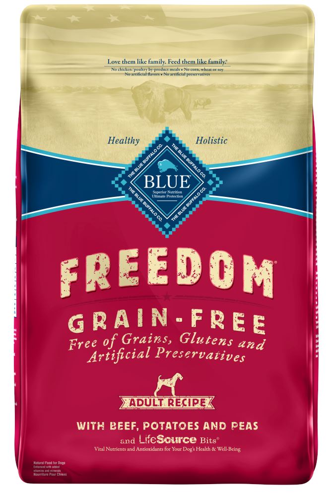 Blue Buffalo Freedom Grain-Free Adult Beef Recipe Dry Dog Food  