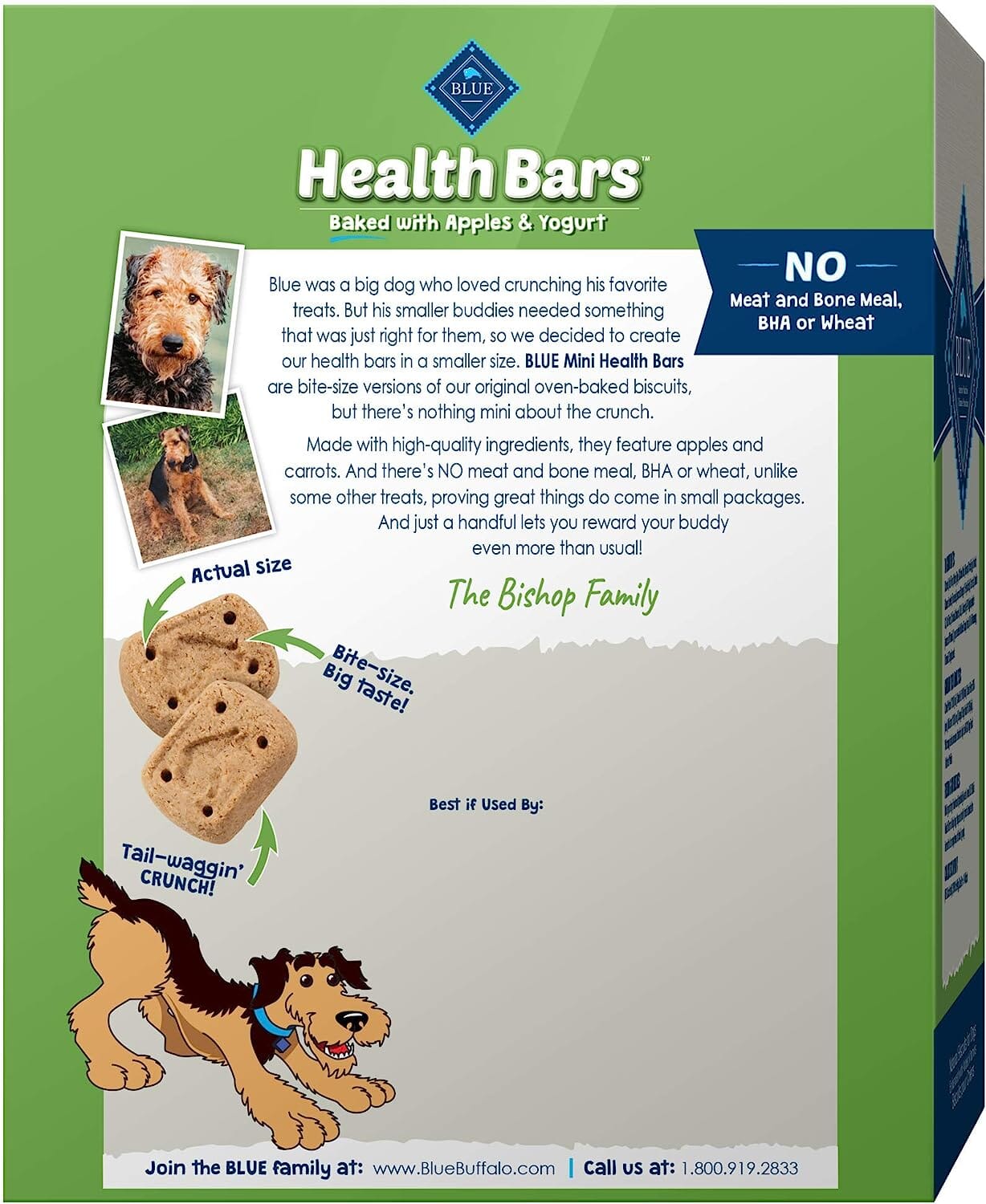 Blue Buffalo Health Bars Baked Dog Treats - 32 Count Display  