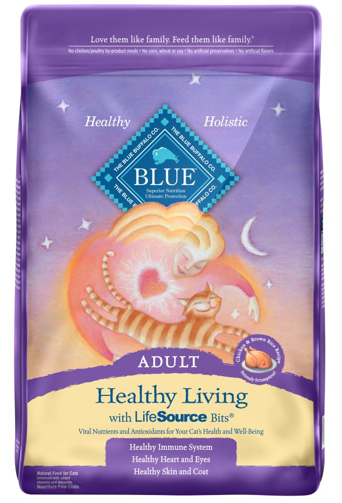 Blue Buffalo Healthy Living Adult Chicken and Brown Rice Recipe Dry Cat Food  