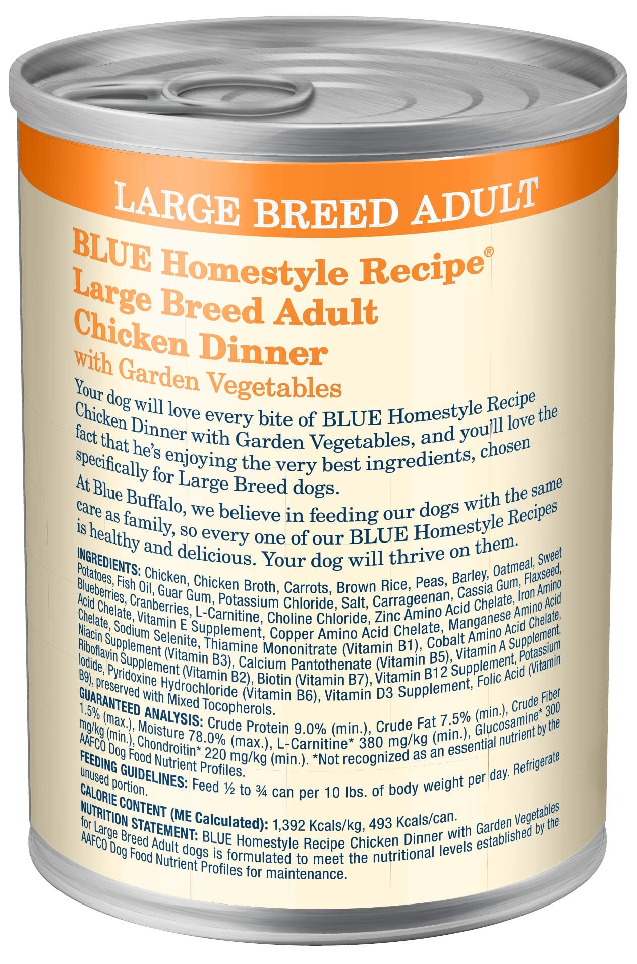 Blue Buffalo Homestyle Recipe Chicken Large-Breed Canned Dog Food - 12.5 Oz - Case of 12  