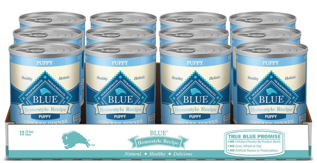 Blue Buffalo Homestyle Recipe Chicken Natural Puppy Canned Dog Food - 12.5 Oz - Case of...