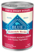 Blue Buffalo Homestyle Recipe Fish and Sweet Potato Canned Dog Food - 12.5 Oz - Case of 12  