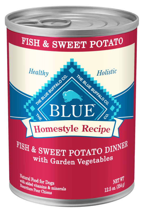 Blue Buffalo Homestyle Recipe Fish & Sweet Potato Dinner with Garden Vegetables Canned Dog Food  