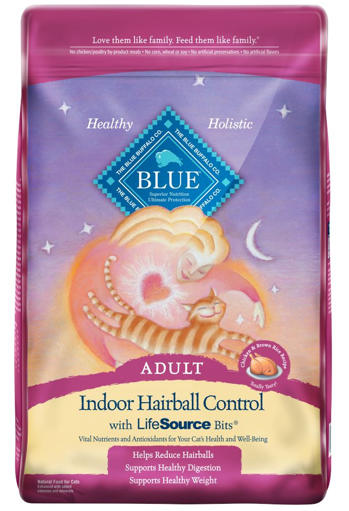 Blue Buffalo Indoor Hairball Control Chicken & Brown Rice Recipe Dry Cat Food