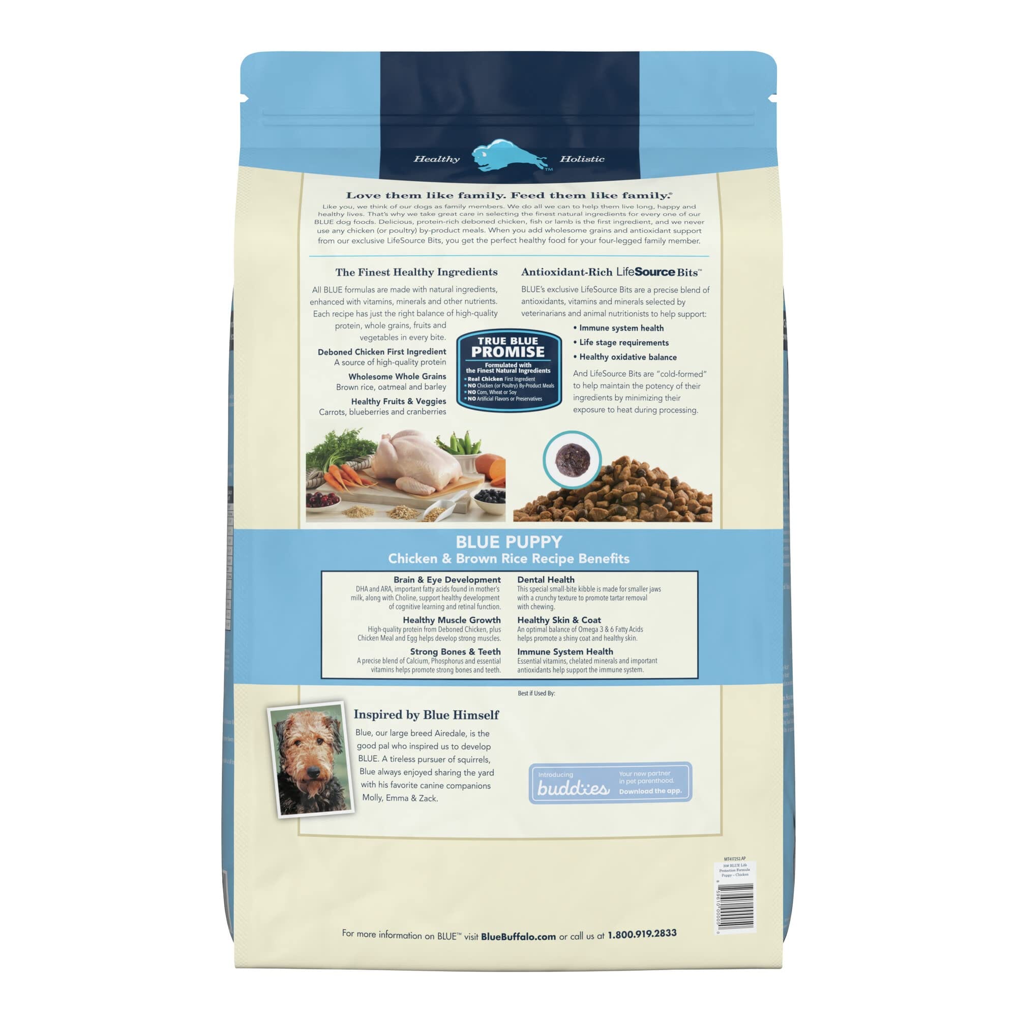 Blue Buffalo Life Protection Formula Chicken and Brown Rice Puppy Dry Dog Food - 30 Lbs  