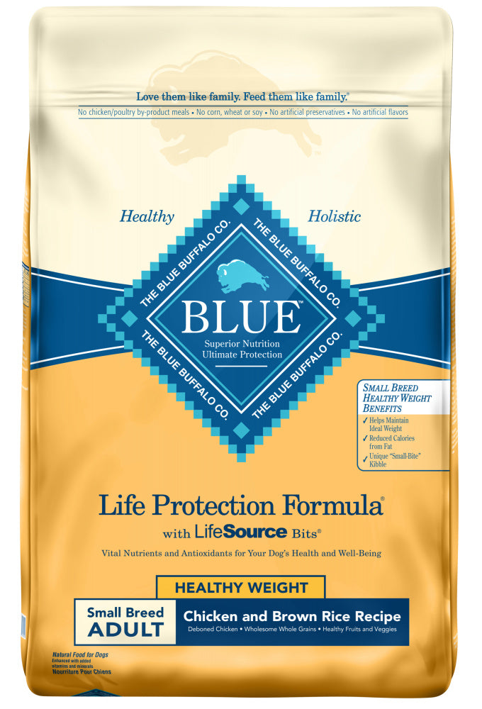 Blue Buffalo Life Protection Healthy Weight Natural Chicken & Brown Rice Recipe Small Breed Adult Dry Dog Food  