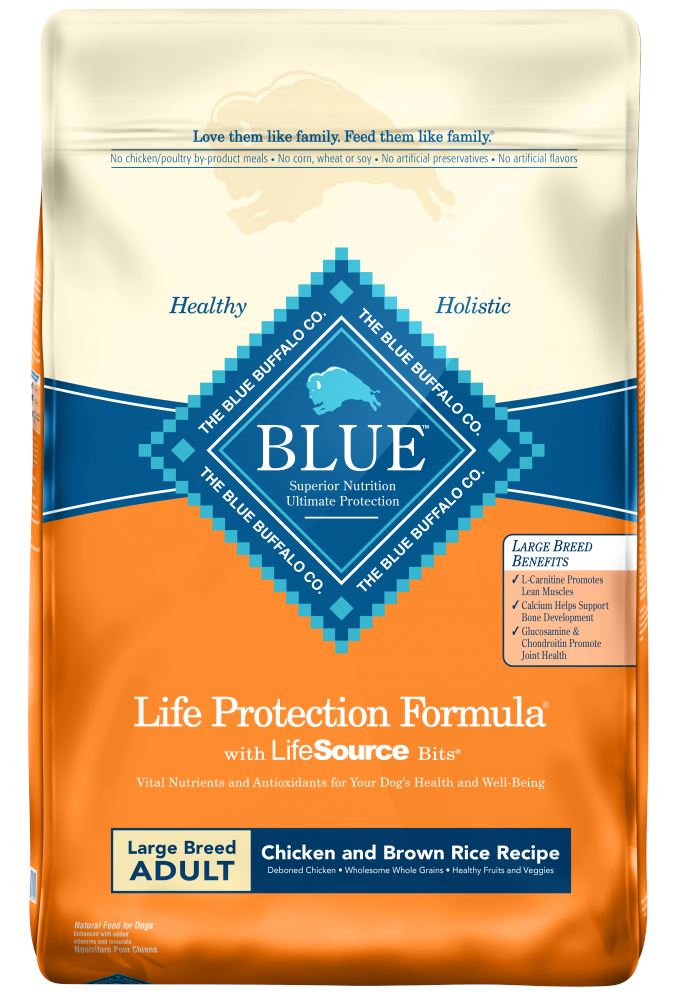 Blue Buffalo Life Protection Natural Chicken & Brown Rice Recipe Large Breed Adult Dry ...