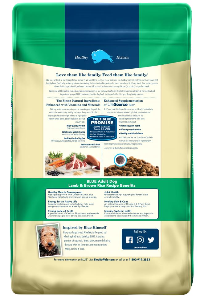 Blue Buffalo Life Protection Natural Lamb & Brown Rice Recipe Adult Dry Dog Food  