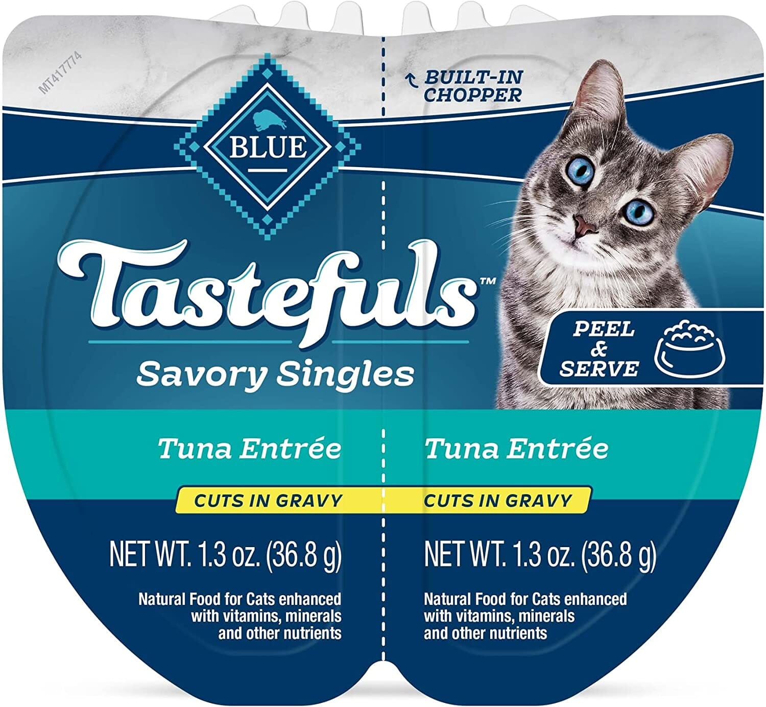 Blue Buffalo Tastefuls Savory Singles Tuna Entrée in Gravy Wet Cat Food - 2.6 Oz - 10 Trays  