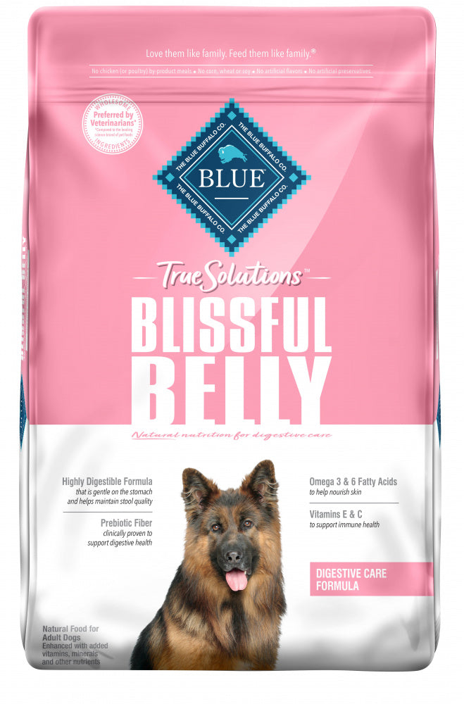 Blue Buffalo True Solutions Blissful Belly Natural Digestive Care Chicken Recipe Adult ...