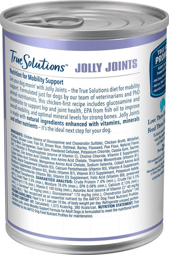 Blue Buffalo True Solutions Jolly Joints Natural Mobility Support Chicken Recipe Adult Wet Dog Food  