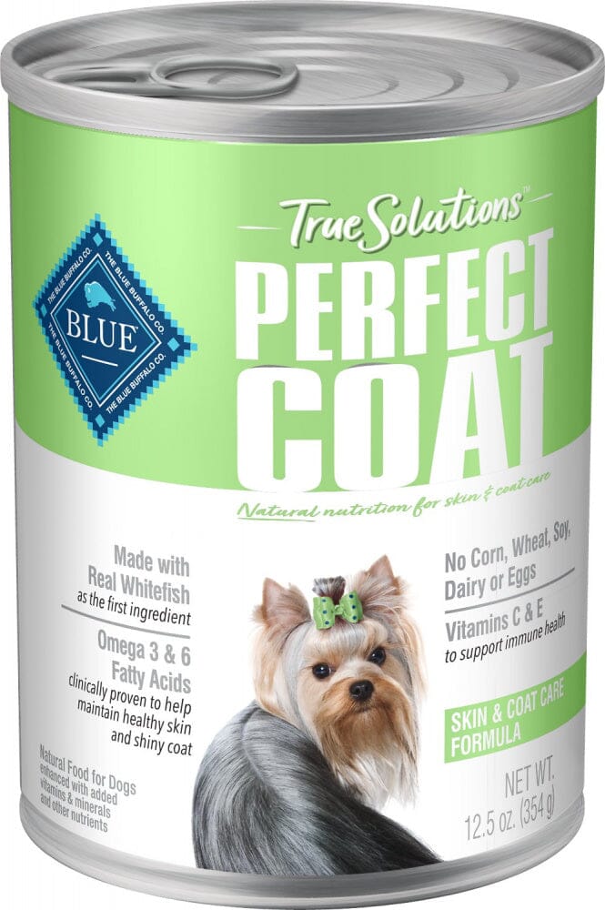 Blue Buffalo True Solutions Perfect Coat Natural Skin & Coat Care Whitefish Recipe Adul...