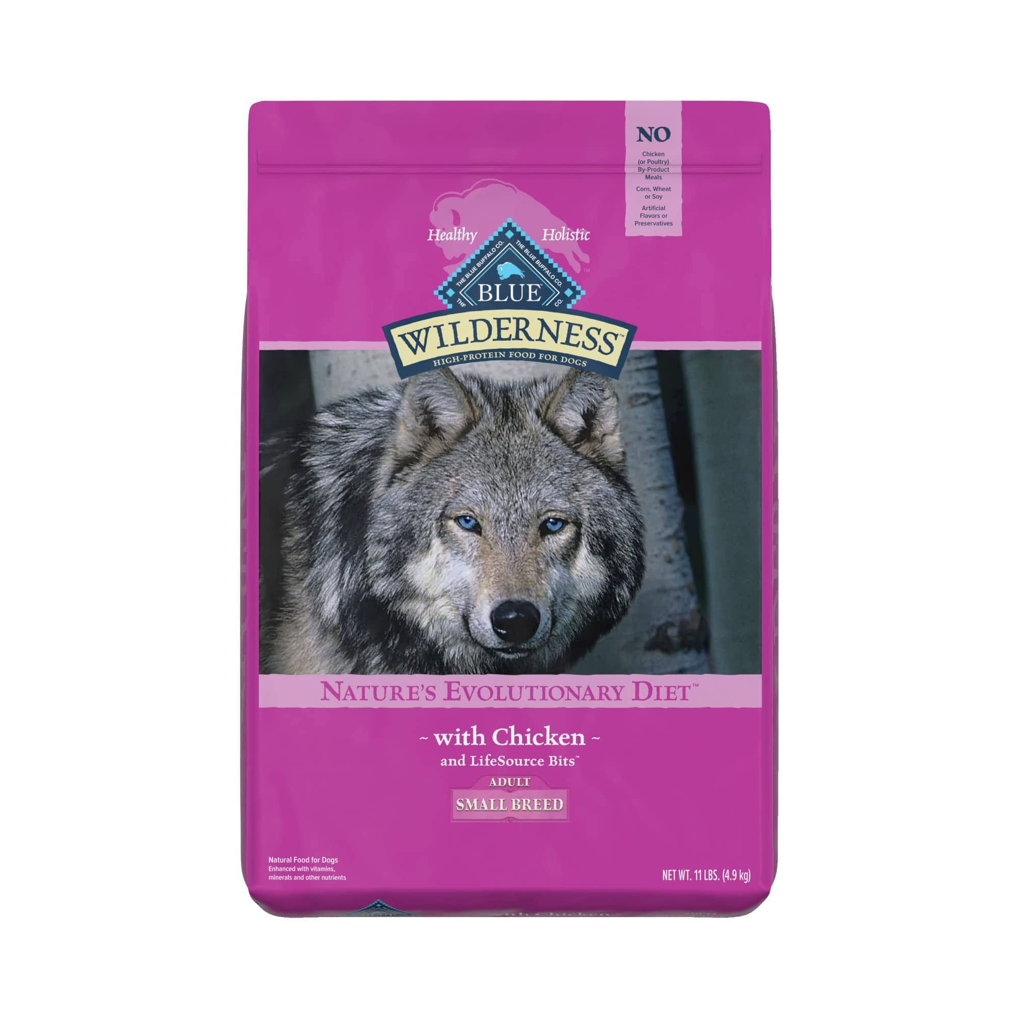 Blue Buffalo Wilderness Adult Small-Breed Chicken Dry Dog Food - 11 Lbs  