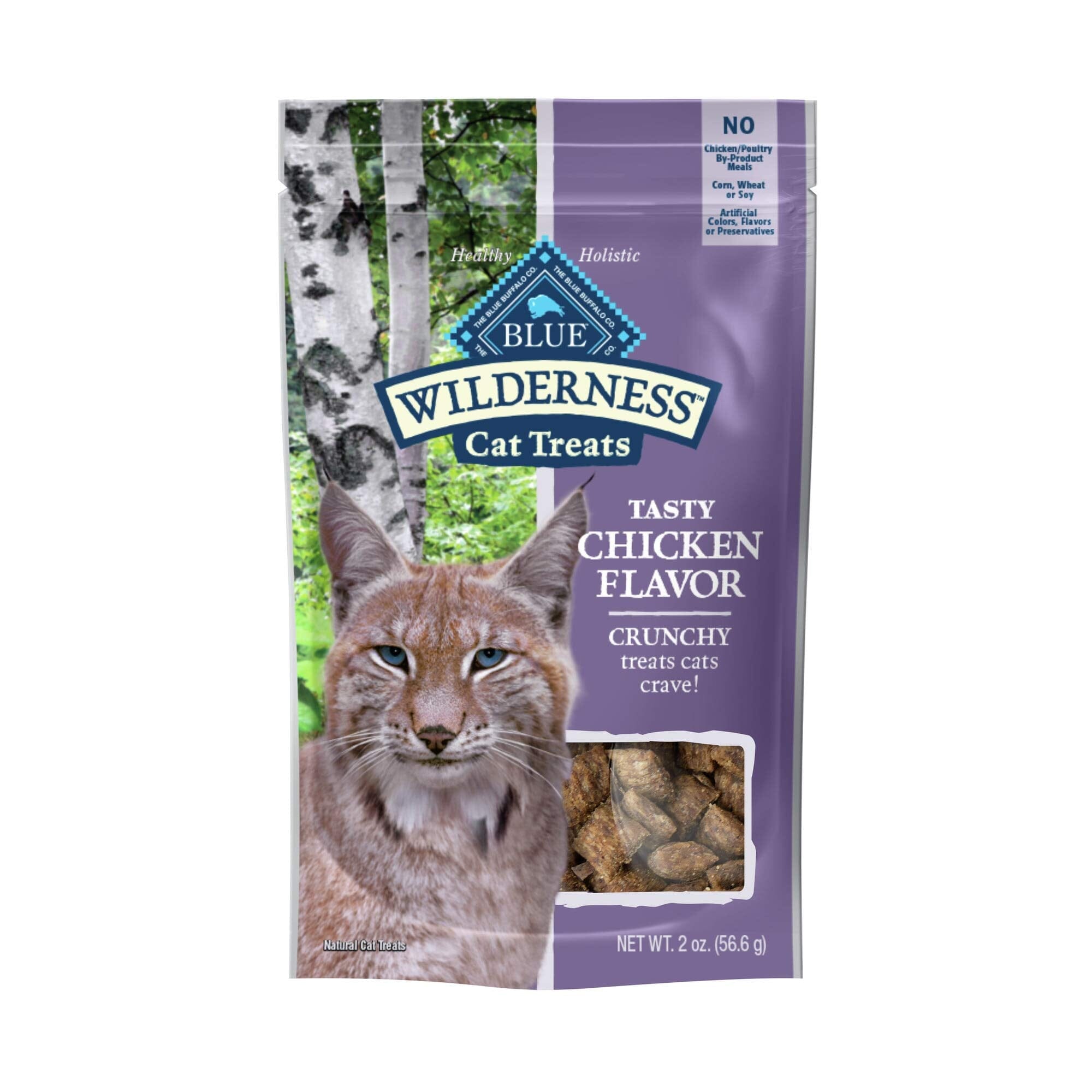 Blue Buffalo Wilderness Chicken Crunchy Cat Treats - 2 Oz  