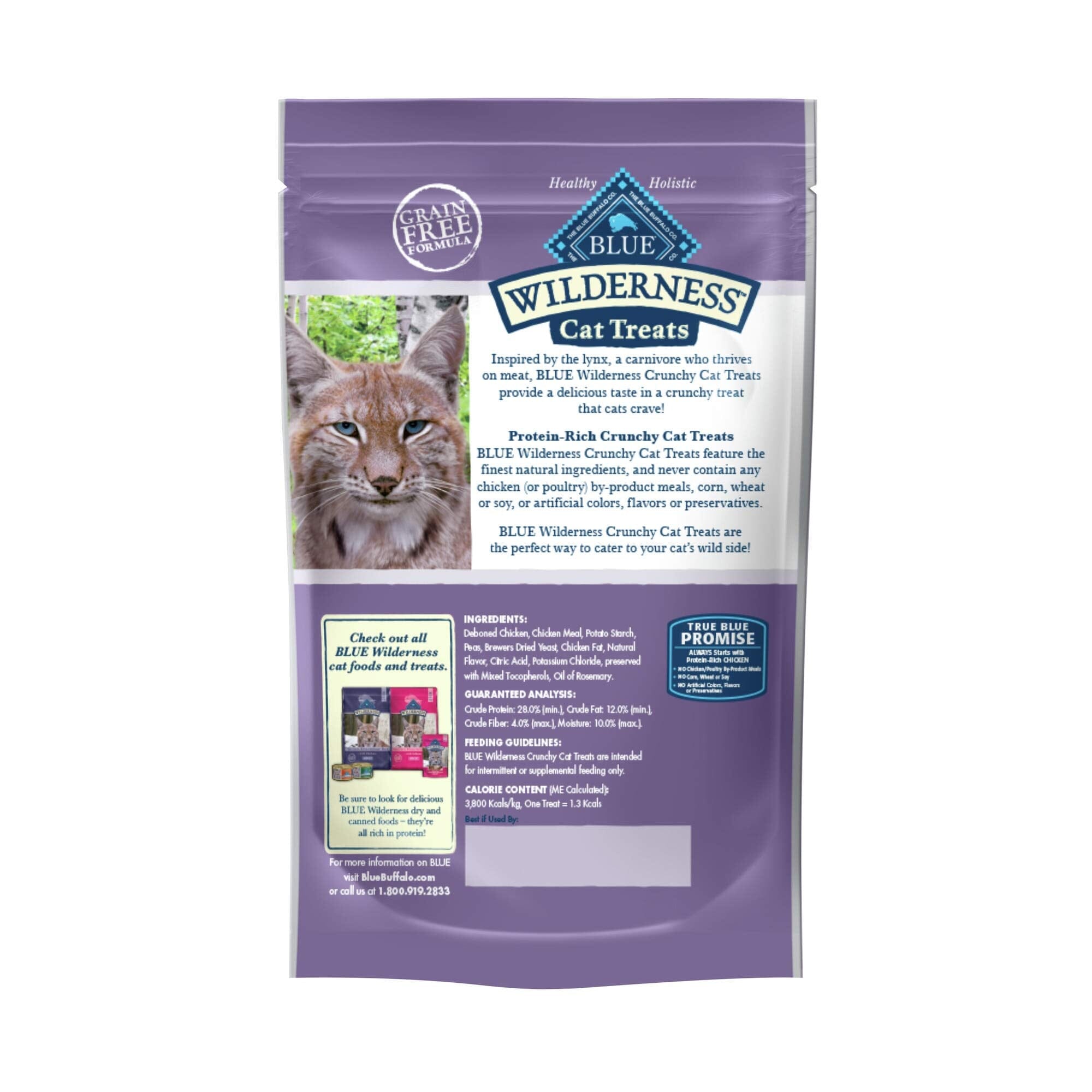 Blue Buffalo Wilderness Chicken Crunchy Cat Treats - 2 Oz  