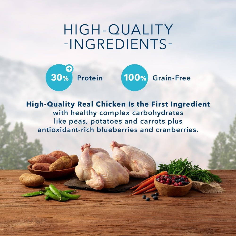 Blue Buffalo Wilderness Grain Free Chicken High Protein Recipe Indoor Dry Cat Food  