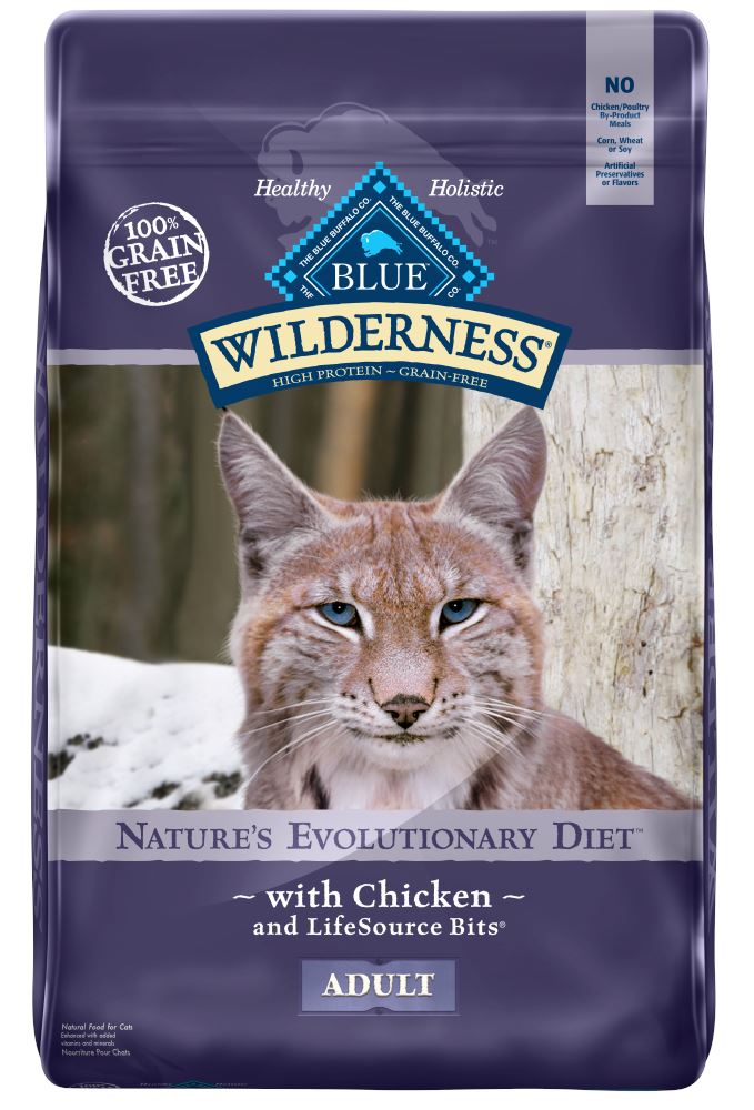 Blue Buffalo Wilderness Grain Free Chicken Recipe Dry Cat Food  