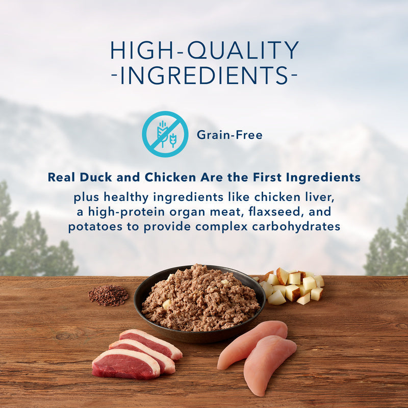 Blue Buffalo Wilderness Grain Free Duck and Chicken Grill Canned Dog Food  