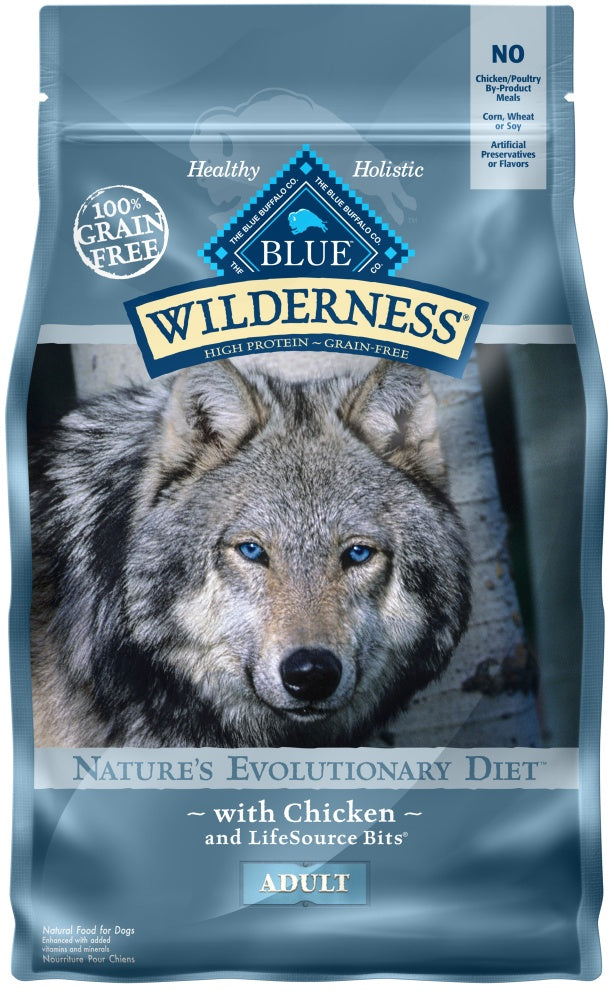 Blue Buffalo Wilderness Grain Free High Protein Chicken Recipe Adult Dry Dog Food  