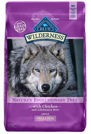 Blue Buffalo Wilderness Grain Free Natural Chicken Recipe High Protein Adult Small Bite...